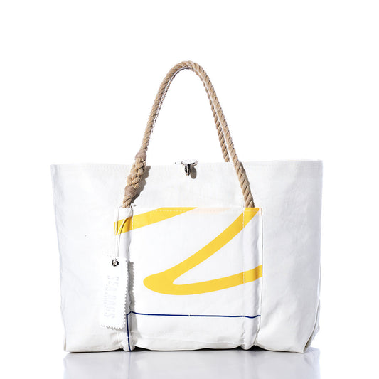 Vintage Yellow and Blue Wharf Tote