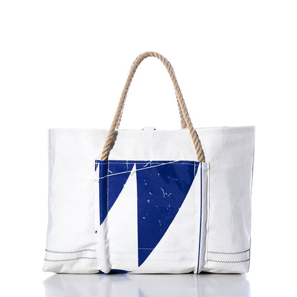 Vintage Yellow and Blue Wharf Tote Alternate View