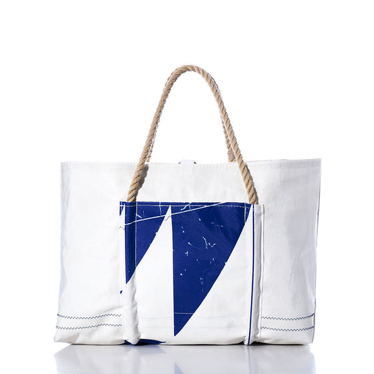 Vintage Yellow and Blue Wharf Tote Alternate View