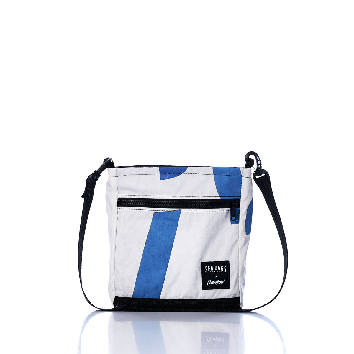 Vintage Blue and White Small Voyager Crew Crossbody