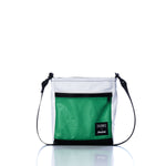 Vintage Green and White Small Voyager Crew Crossbody