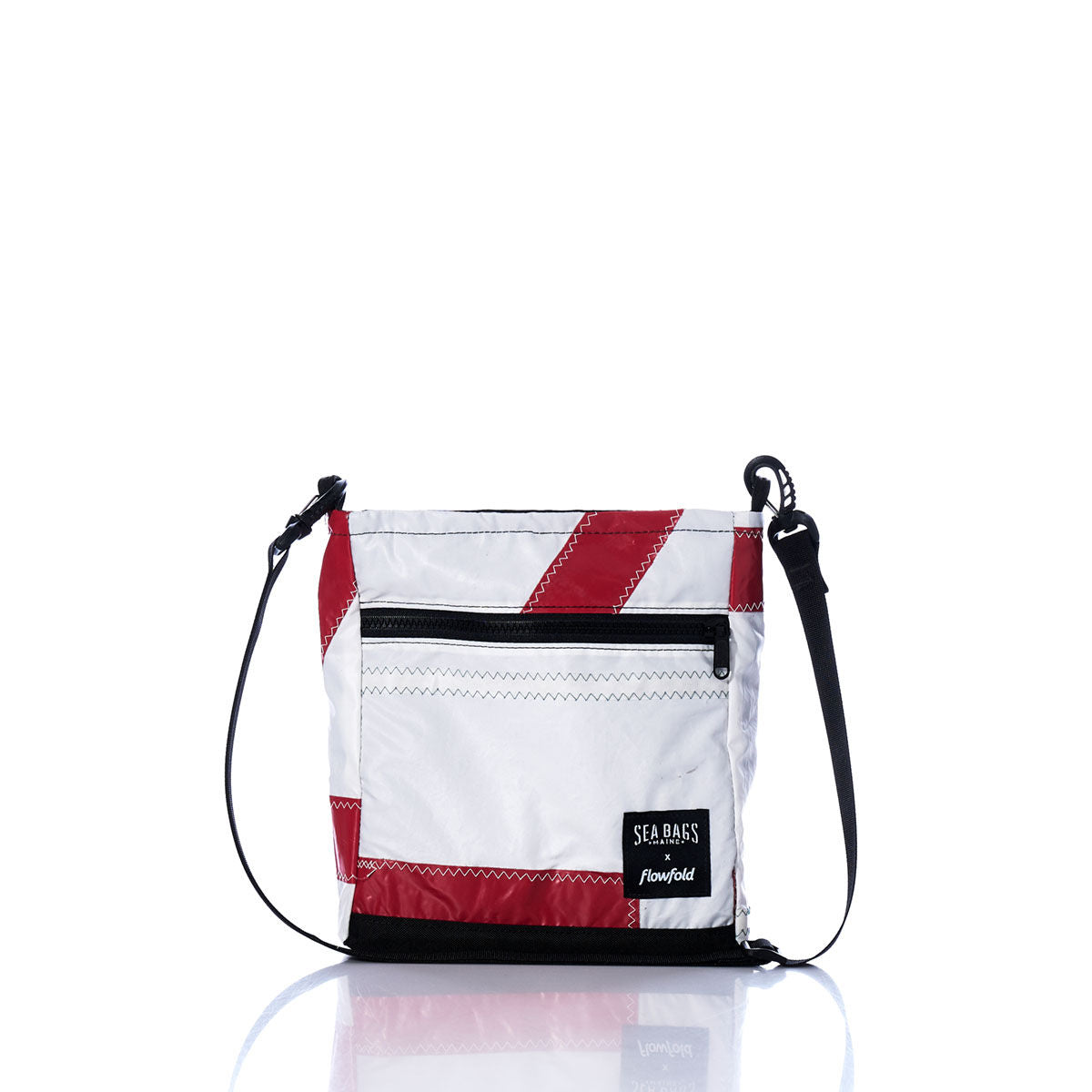 Vintage Red and White Small Voyager Crew Crossbody