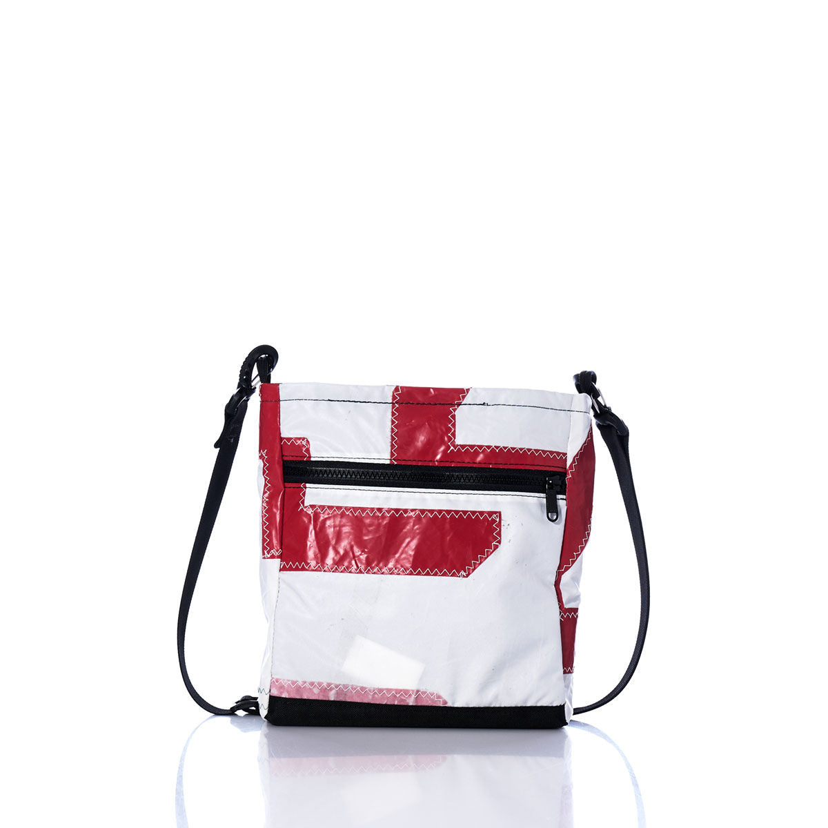 Vintage Red and White Small Voyager Crew Crossbody Alternate View