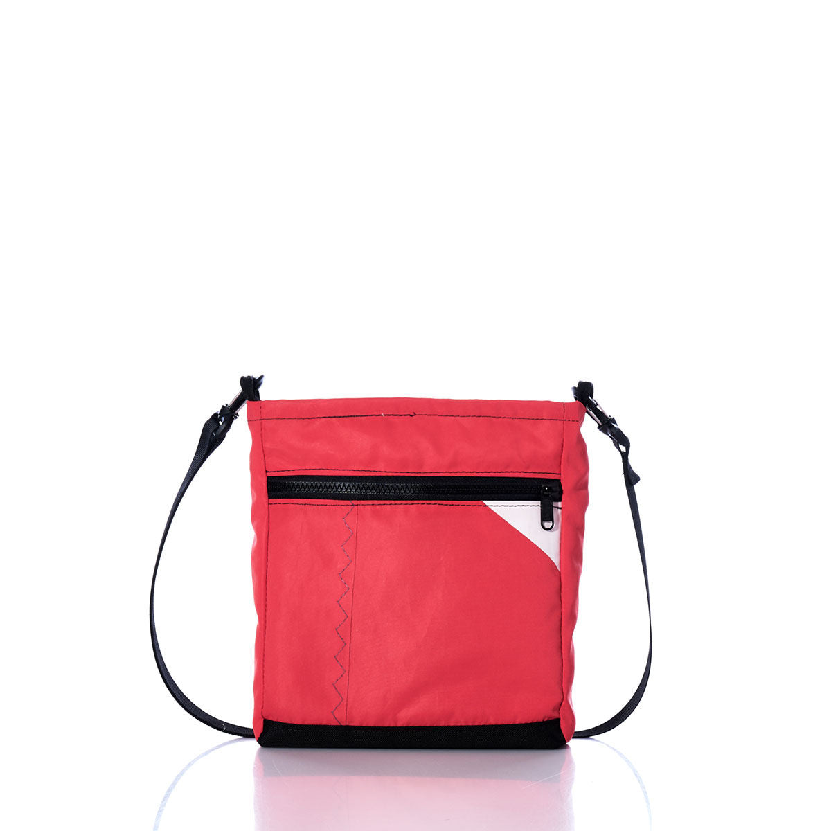 Vintage Red and White Small Voyager Crew Crossbody Alternate View