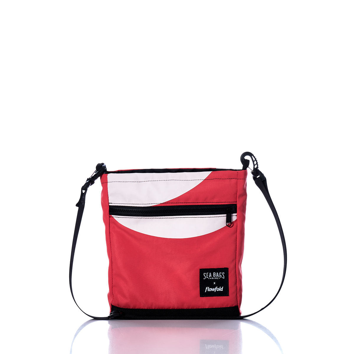Vintage Red and White Small Voyager Crew Crossbody