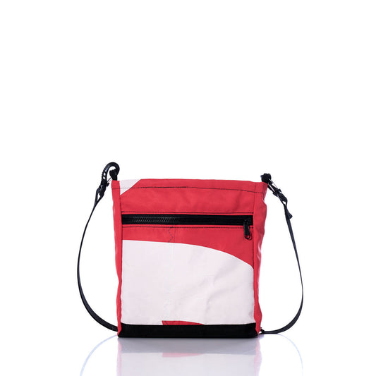 Vintage Red and White Small Voyager Crew Crossbody Alternate View