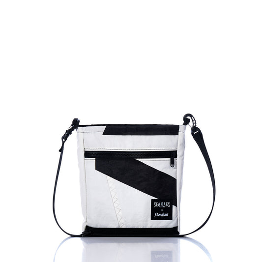Vintage Black and White Small Voyager Crew Crossbody