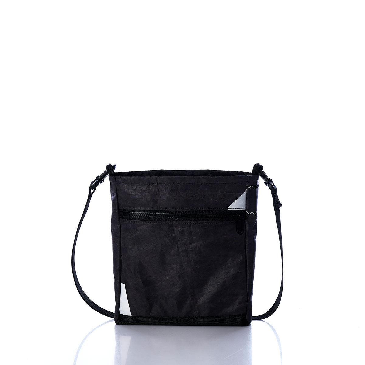 Vintage Black and White Small Voyager Crew Crossbody Alternate View