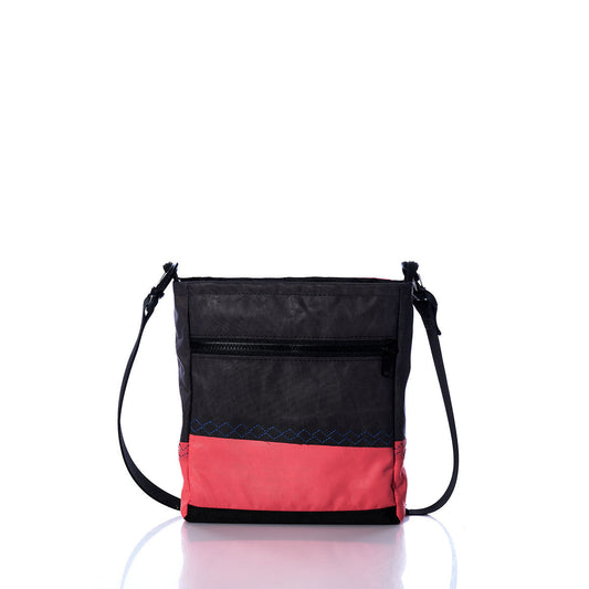 Vintage Red and Gray Small Voyager Crew Crossbody Alternate View