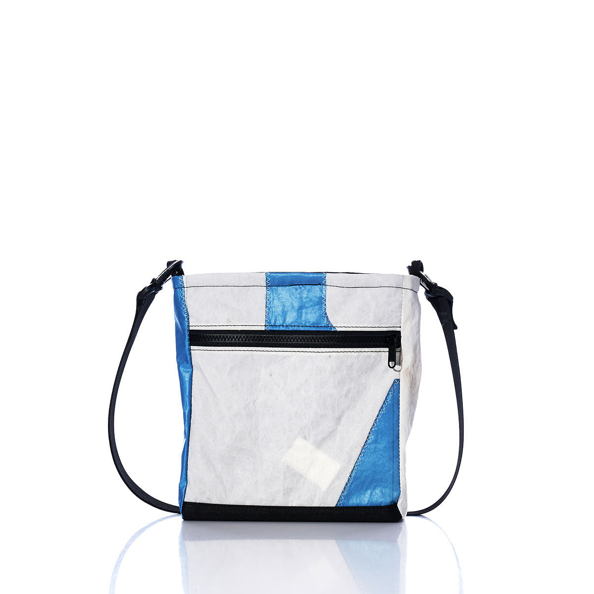 Vintage Blue and White Small Voyager Crew Crossbody Alternate View