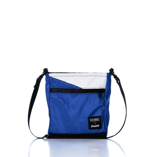 Vintage Blue and White Small Voyager Crew Crossbody