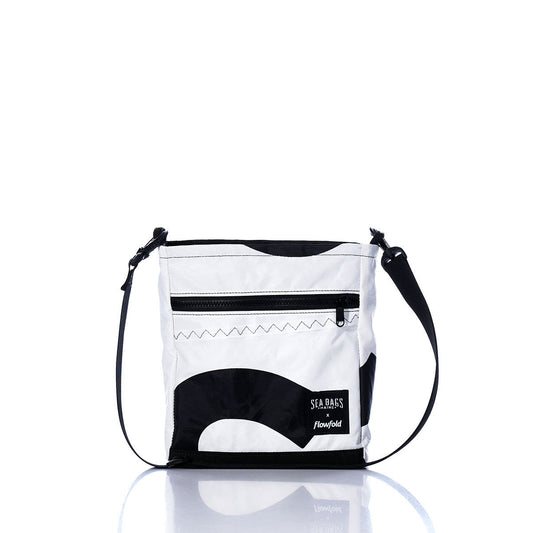 Vintage Black and White Small Voyager Crew Crossbody