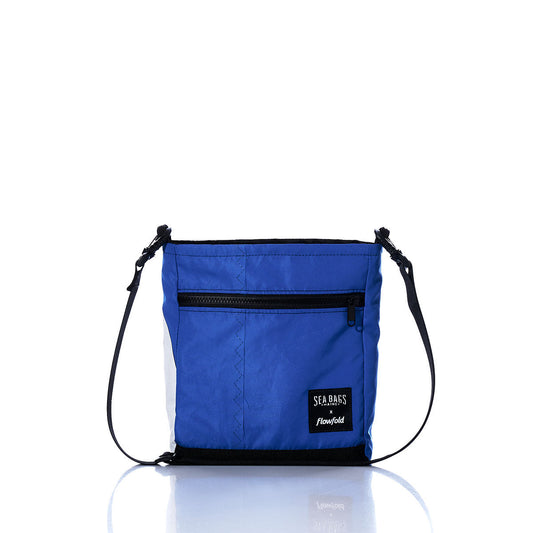 Vintage Blue and White Small Voyager Crew Crossbody