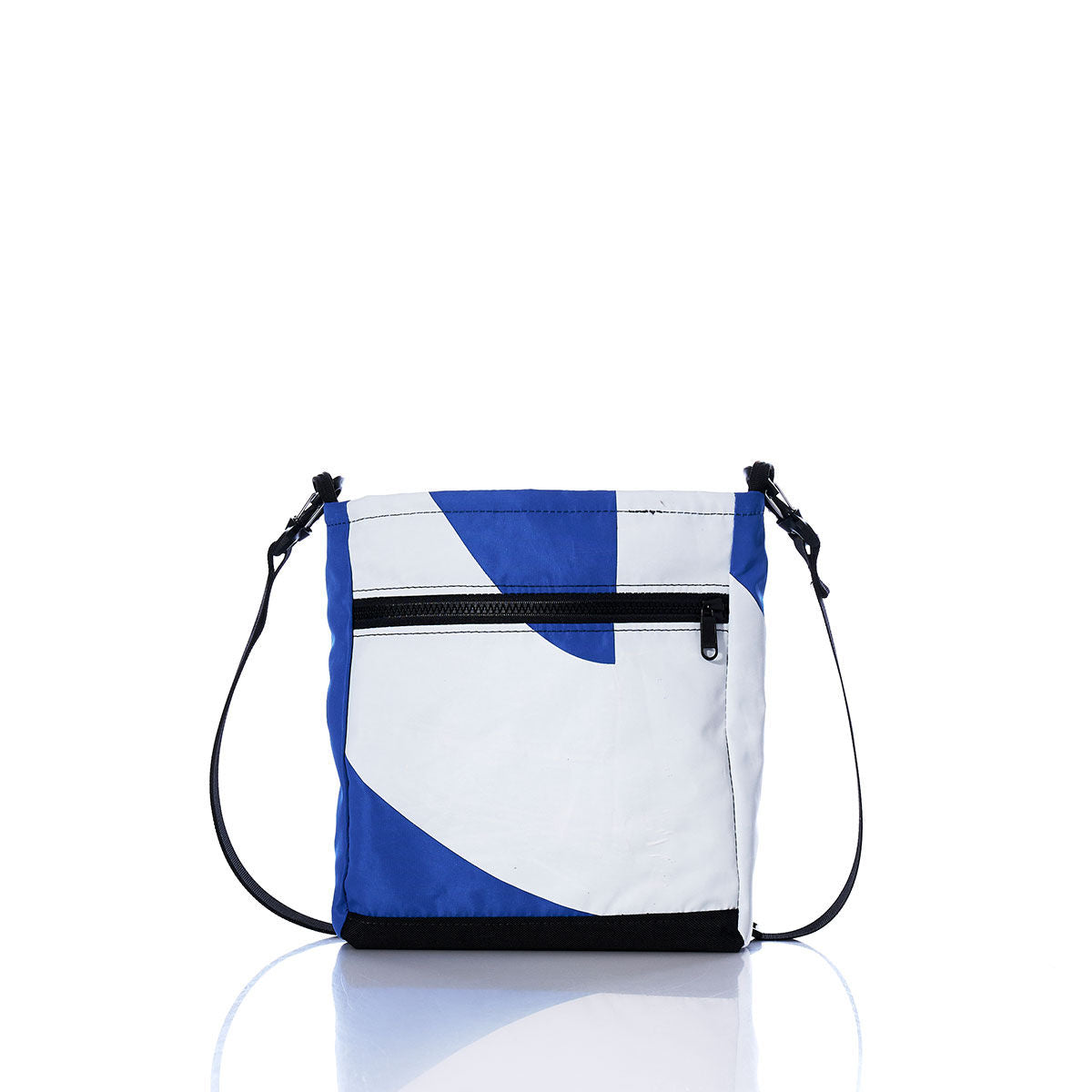 Vintage Blue and White Small Voyager Crew Crossbody Alternate View