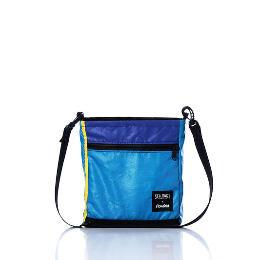 Vintage Blue Multicolor Small Voyager Crew Crossbody