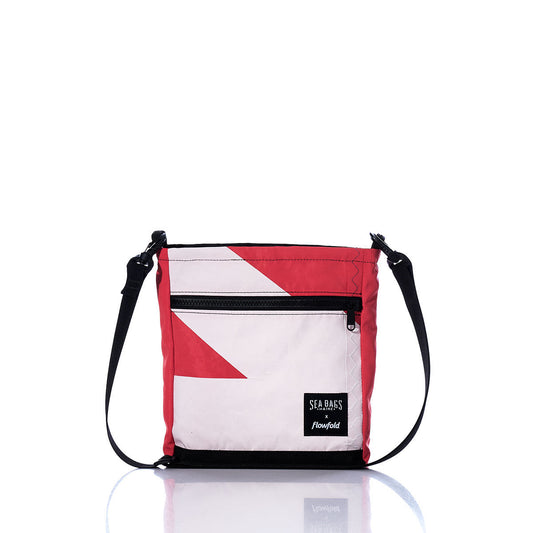 Vintage Red and White Small Voyager Crew Crossbody