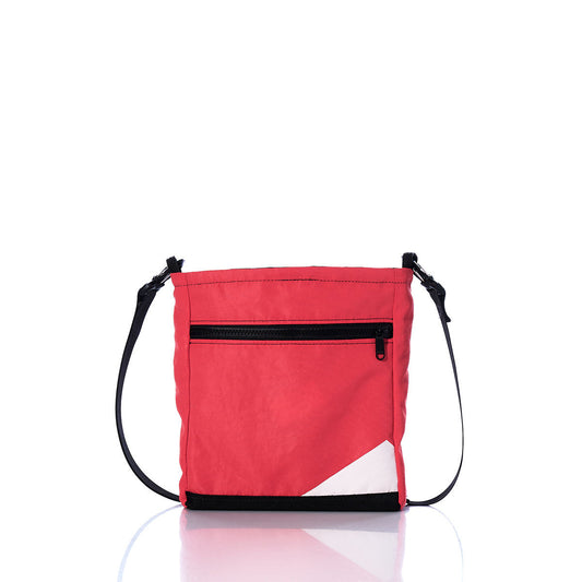 Vintage Red and White Small Voyager Crew Crossbody Alternate View