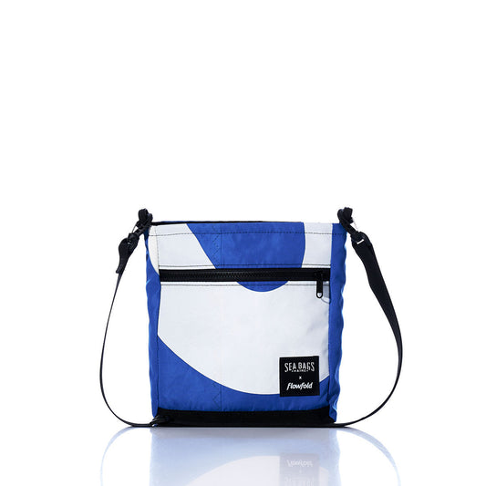 Vintage Blue and White Small Voyager Crew Crossbody