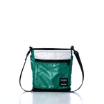 Vintage Green and White Small Voyager Crew Crossbody