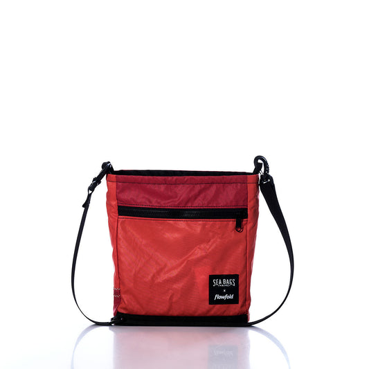 Vintage Orange and Red Small Voyager Crew Crossbody