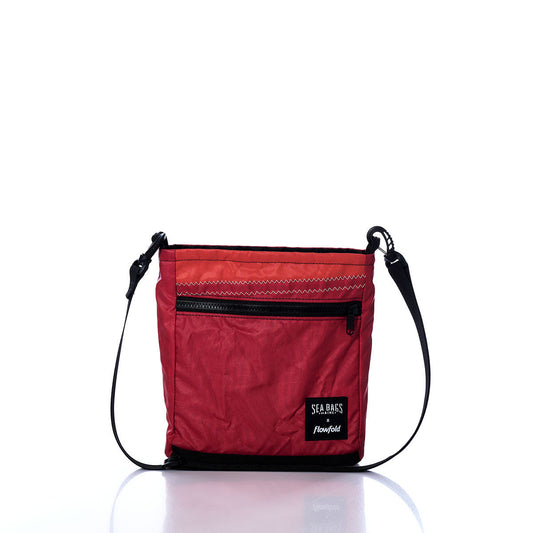 Vintage Red and Orange Small Voyager Crew Crossbody