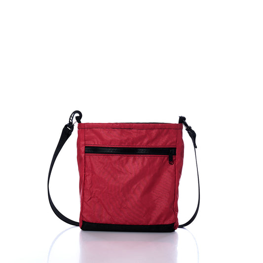 Vintage Red and Orange Small Voyager Crew Crossbody Alternate View
