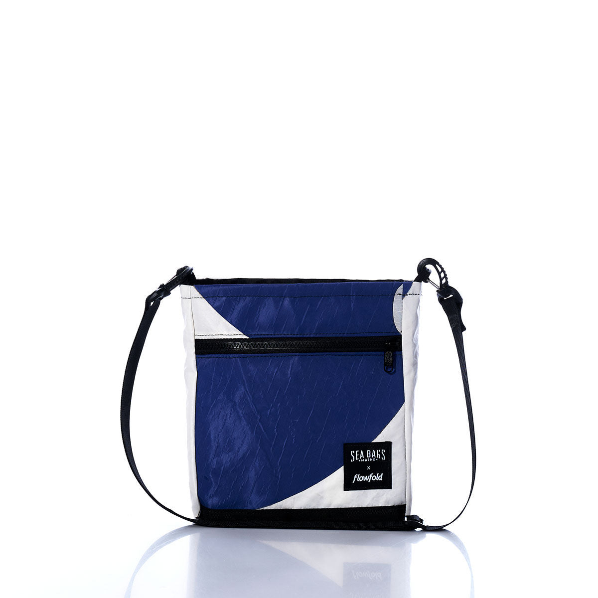 Vintage Blue and White Small Voyager Crew Crossbody