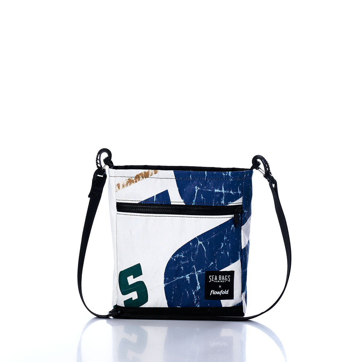 Vintage Blue and Green Small Voyager Crew Crossbody