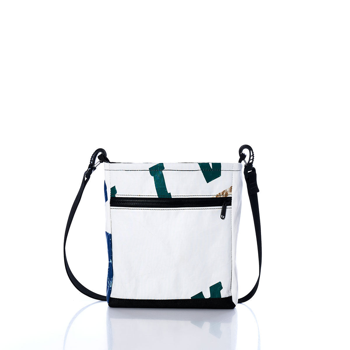 Vintage Blue and Green Small Voyager Crew Crossbody Alternate View
