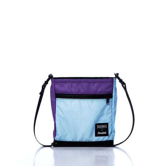 Vintage Purple and Blue Small Voyager Crew Crossbody