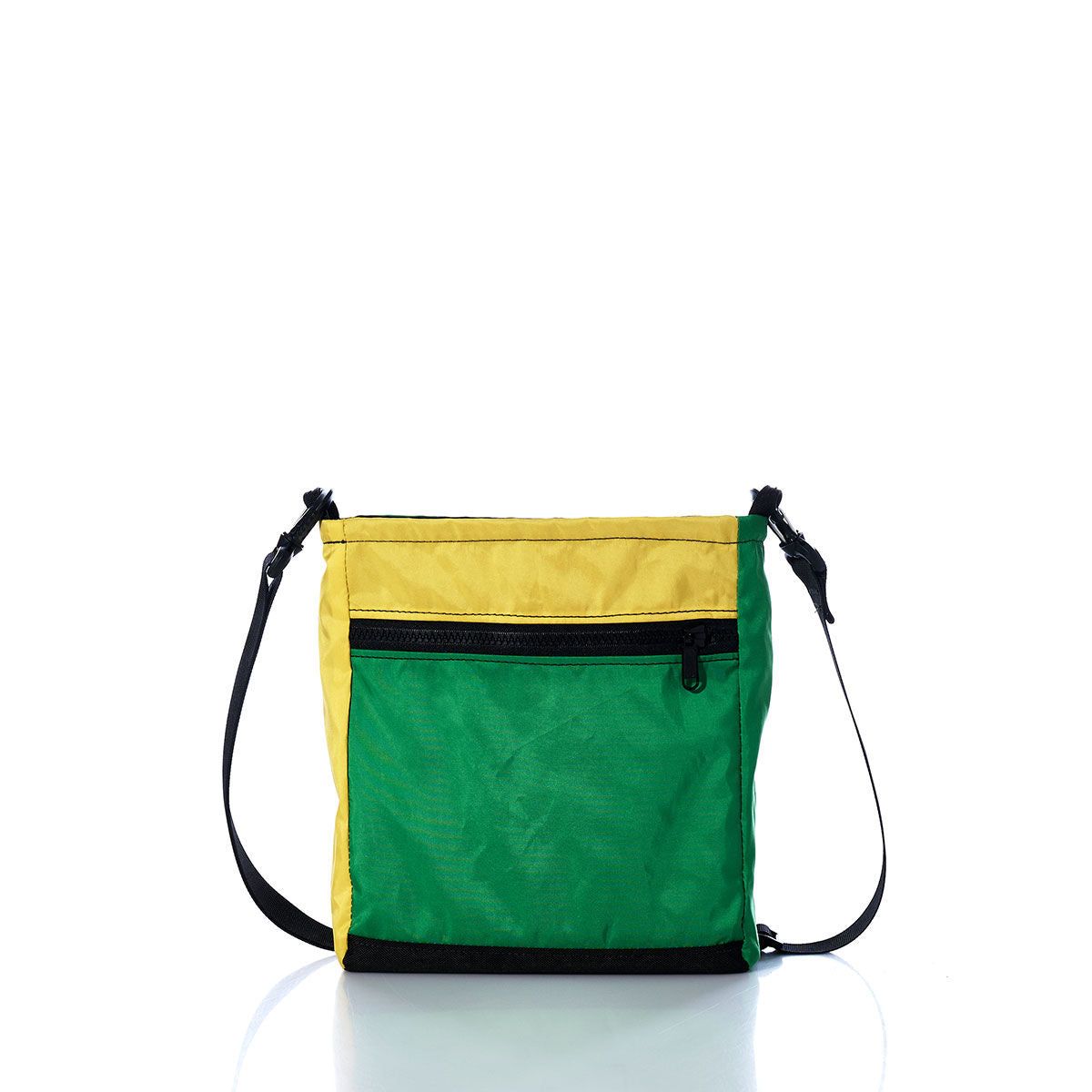 Vintage Green and Yellow Small Voyager Crew Crossbody Alternate View