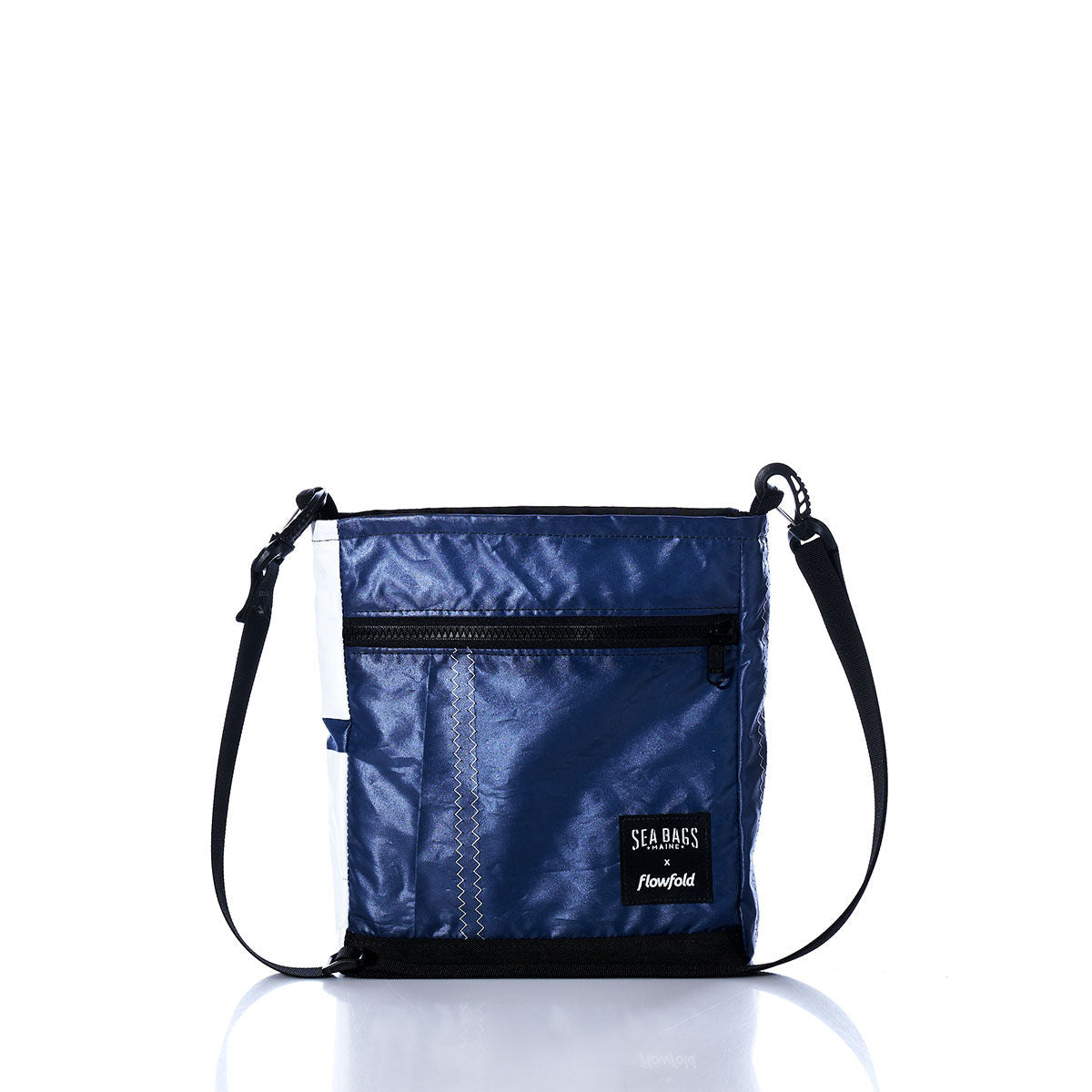 Vintage Blue and White Small Voyager Crew Crossbody