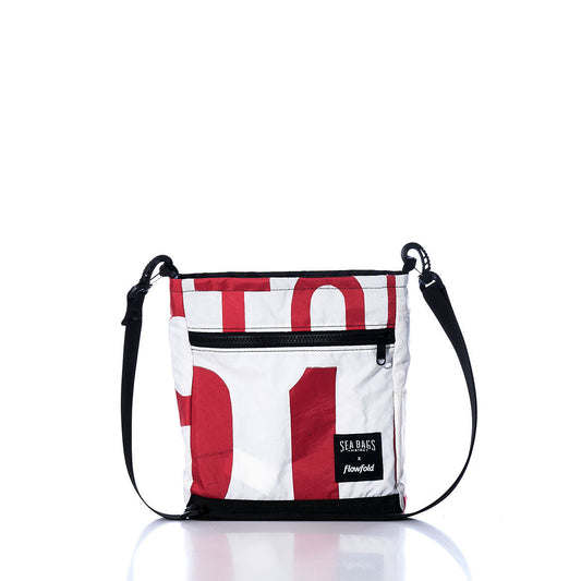 Vintage Red Letters Small Voyager Crew Crossbody