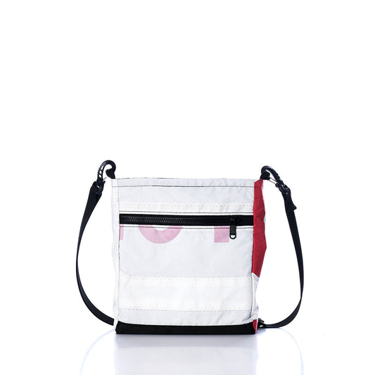 Vintage Red Letters Small Voyager Crew Crossbody Alternate View