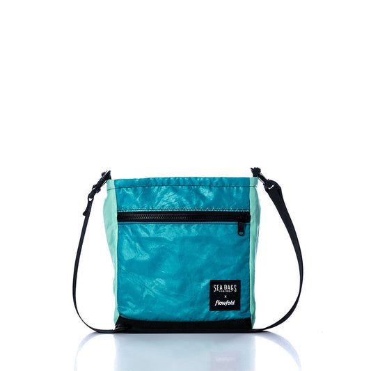 Vintage Aqua Small Voyager Crew Crossbody