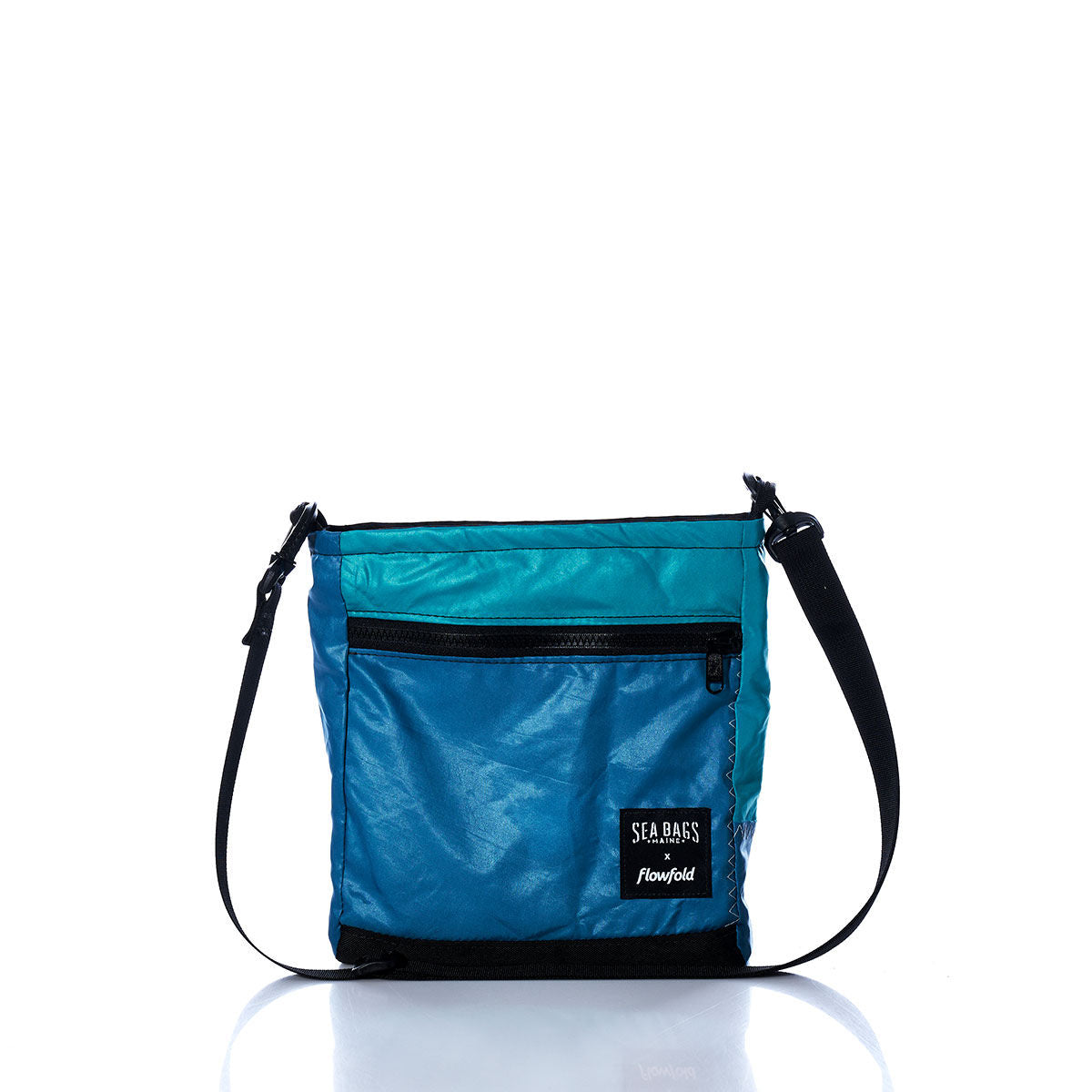 Vintage Blue and Green Small Voyager Crew Crossbody