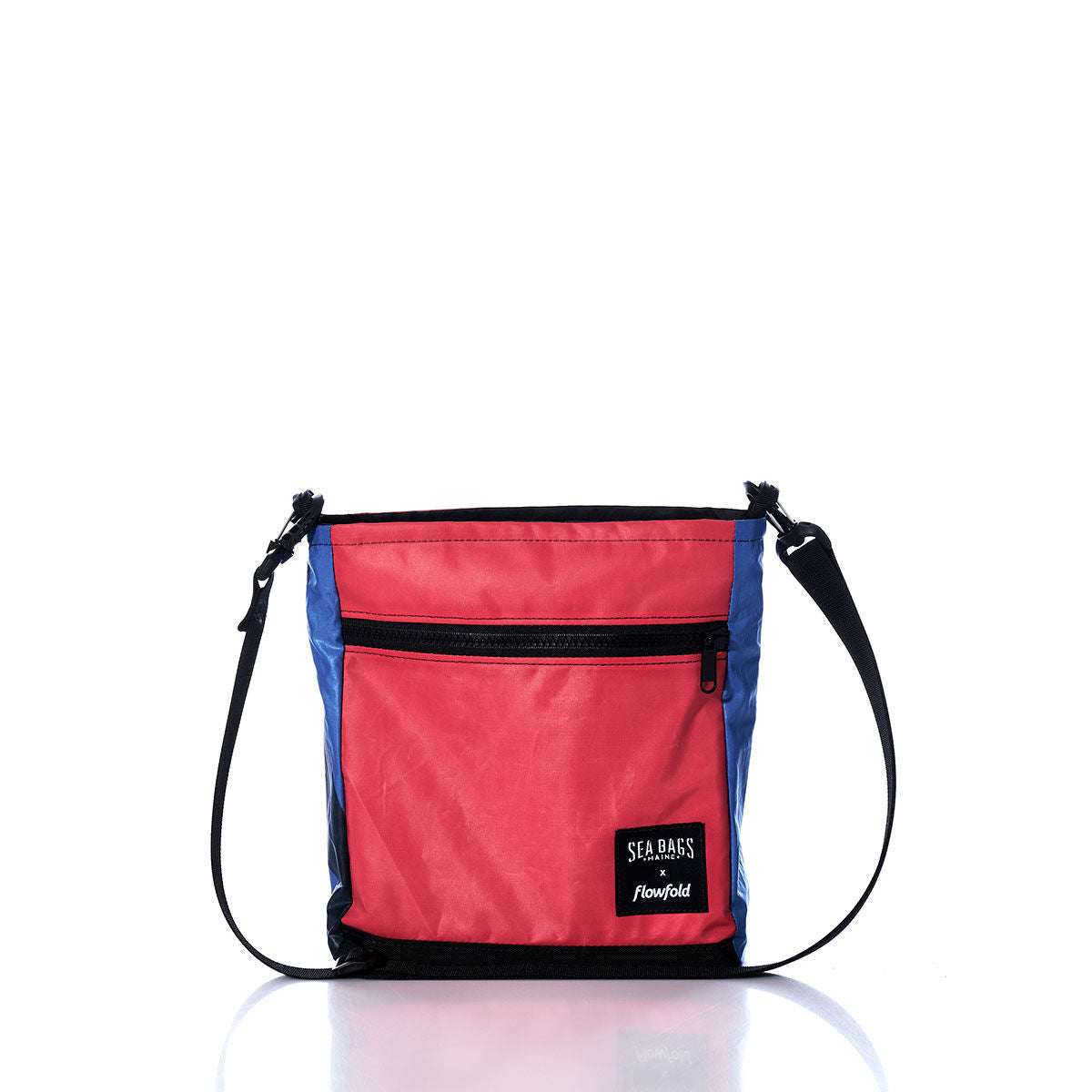 Vintage Red and Blue Small Voyager Crew Crossbody