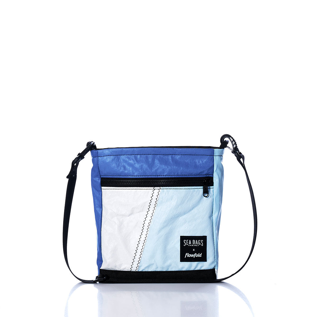 Vintage Blue and White Small Voyager Crew Crossbody
