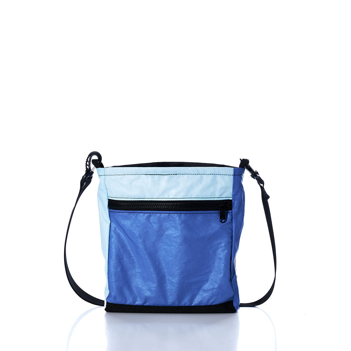 Vintage Blue and White Small Voyager Crew Crossbody Alternate View