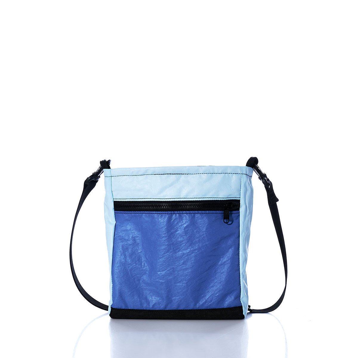 Vintage Blue and White Small Voyager Crew Crossbody Alternate View