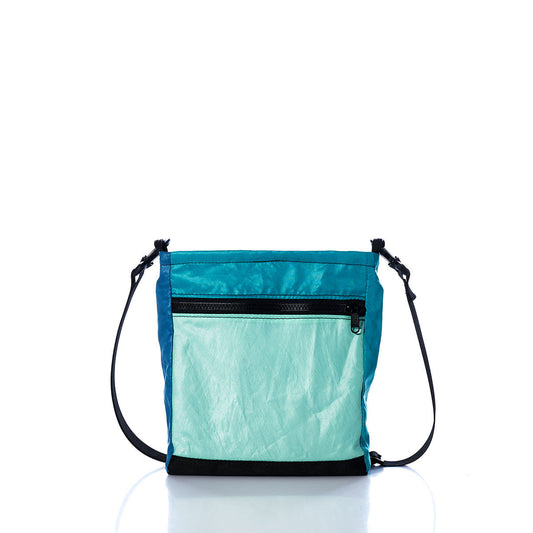 Vintage Green and Blue Small Voyager Crew Crossbody Alternate View