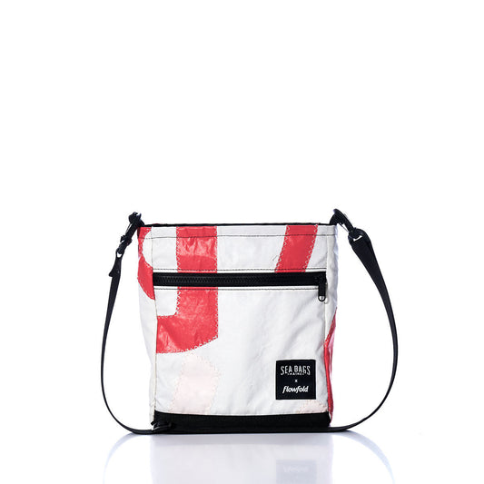 Vintage Red and White Small Voyager Crew Crossbody