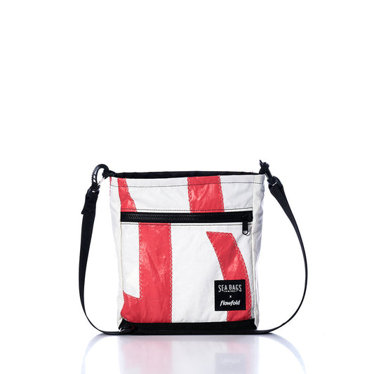 Vintage Red and White Small Voyager Crew Crossbody