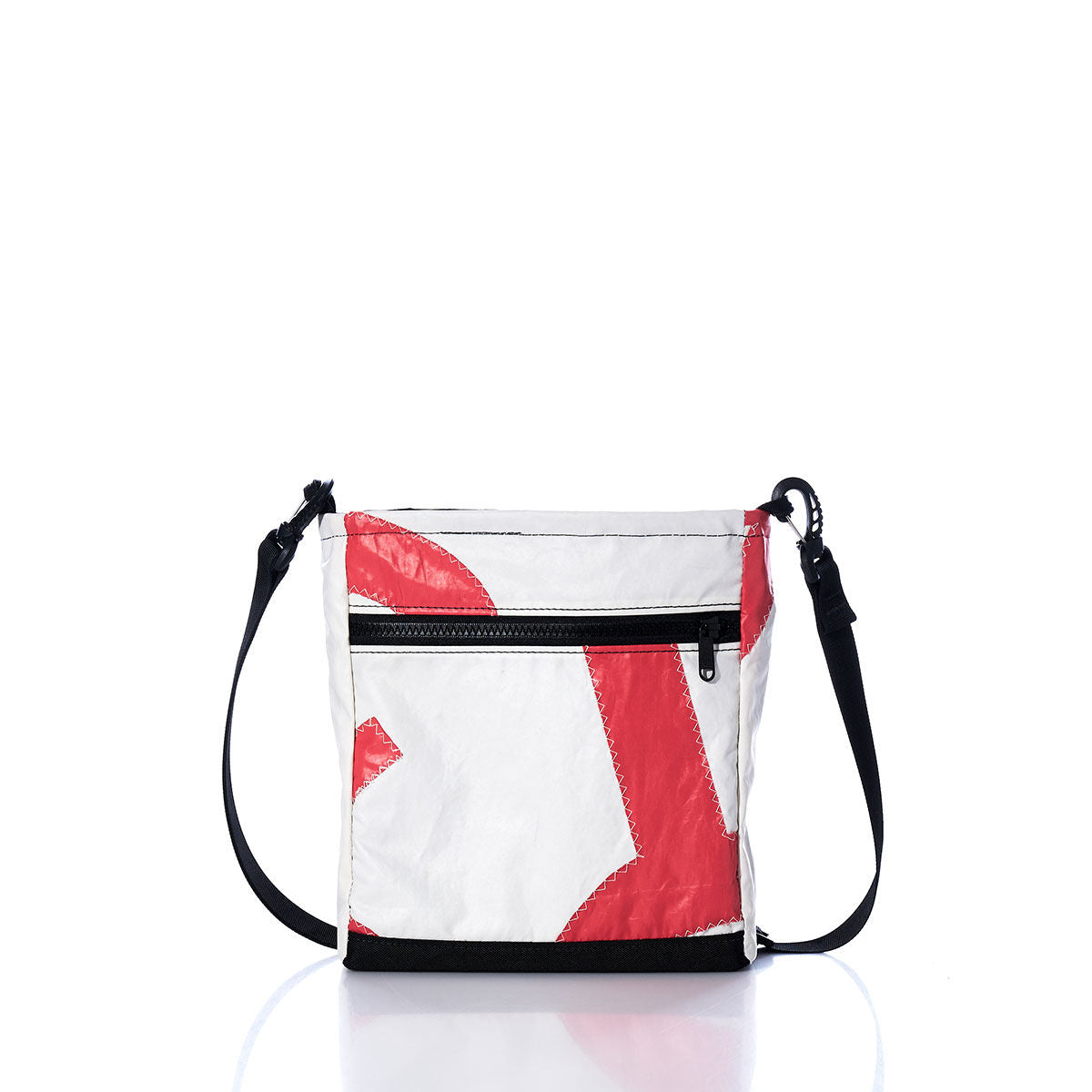 Vintage Red and White Small Voyager Crew Crossbody Alternate View