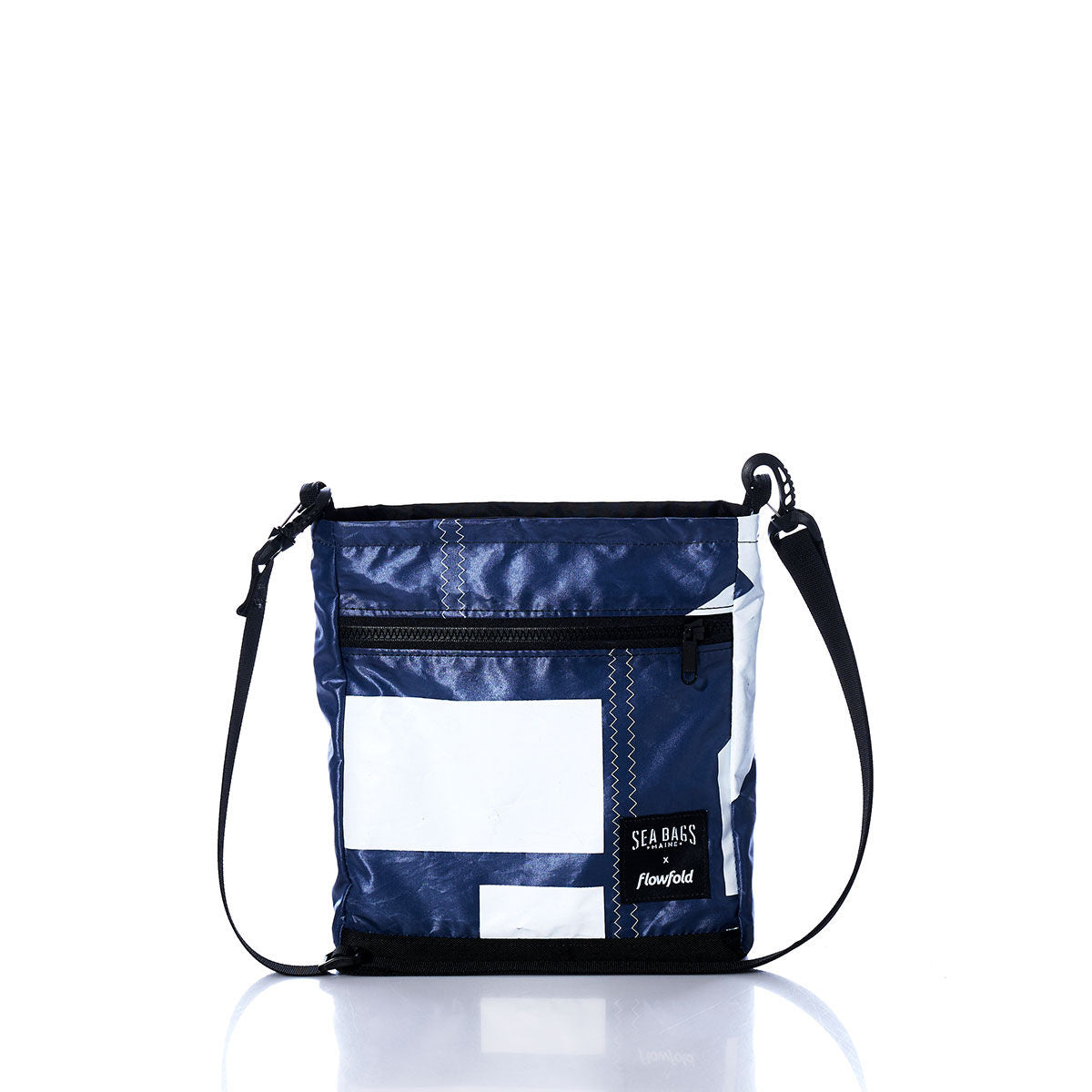 Vintage Blue and White Small Voyager Crew Crossbody