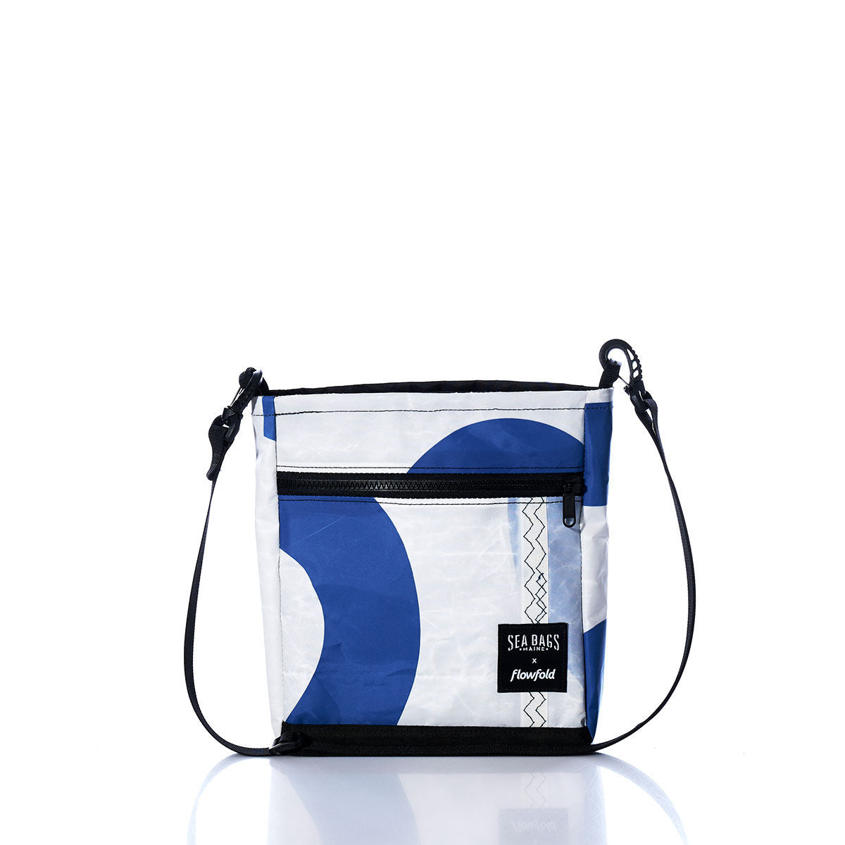 Vintage Blue Numbers Small Voyager Crew Crossbody