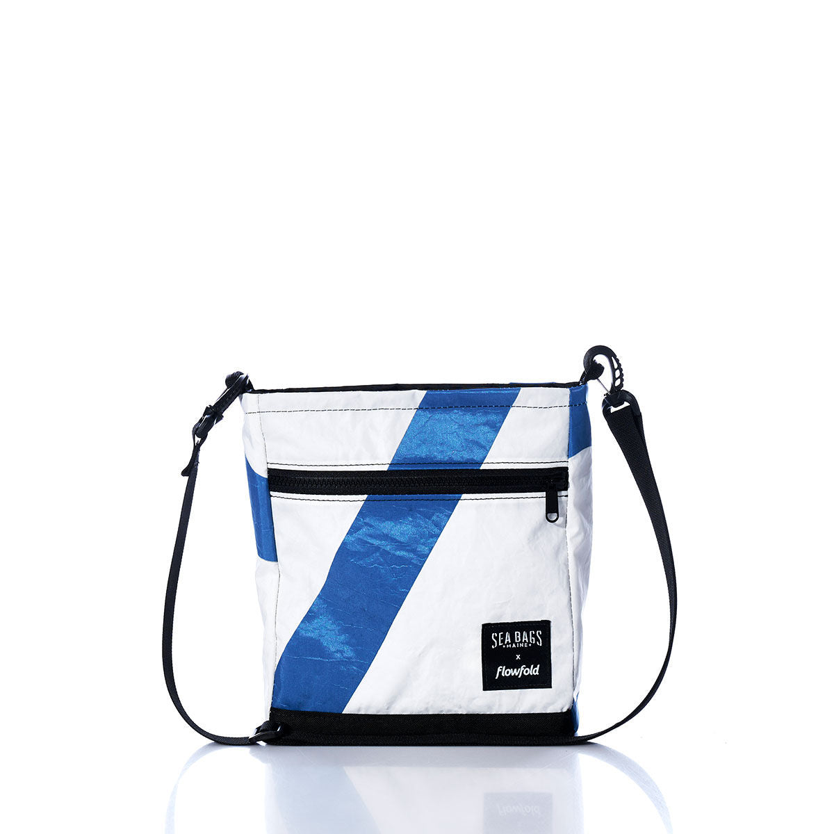 Vintage Blue and White Small Voyager Crew Crossbody