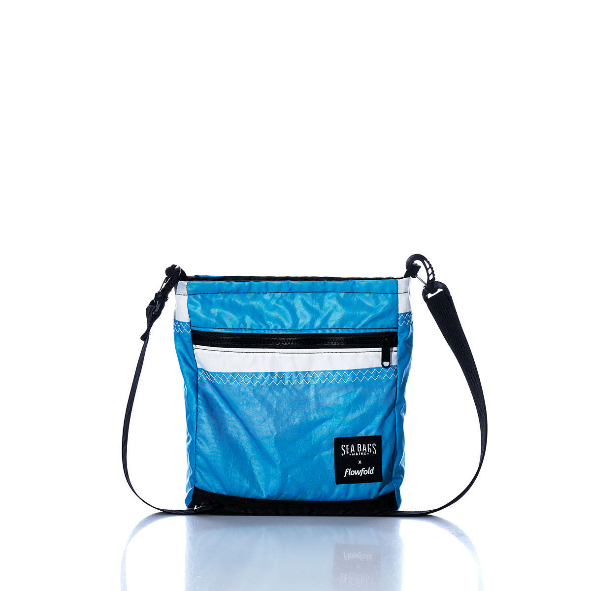Vintage Blue and White Small Voyager Crew Crossbody