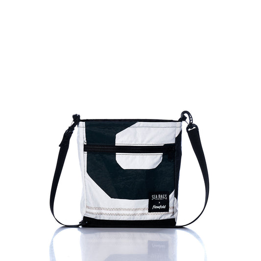Vintage Black and White Small Voyager Crew Crossbody