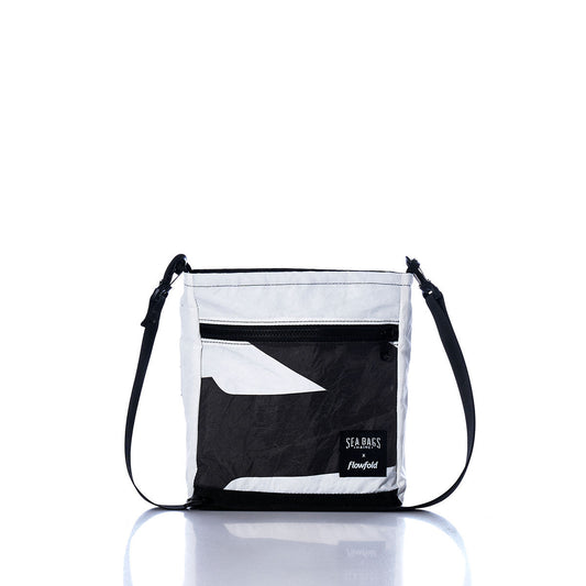 Vintage Black and White Small Voyager Crew Crossbody